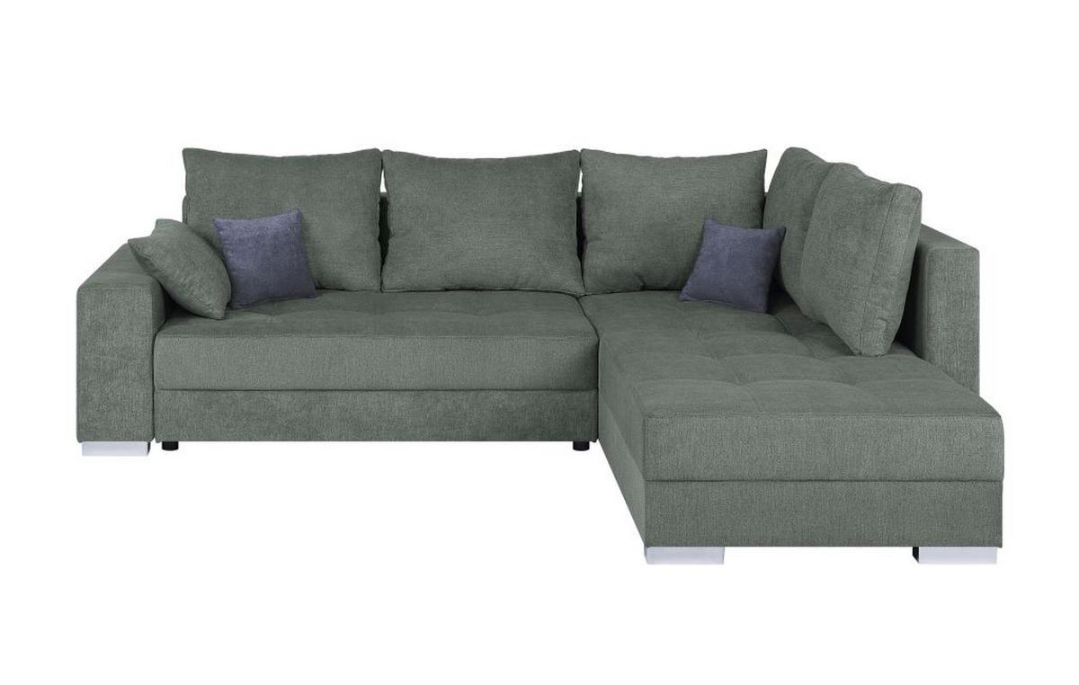 Sedačka LARS, oboustranná, petrolejová / antracitová - petrolej/černá, Design, textil/plast (260/218cm)