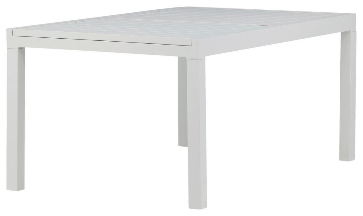 Gartentisch Marbella - Weiß, KONVENTIONELL, Metall (160/100/75cm) - Gardenson