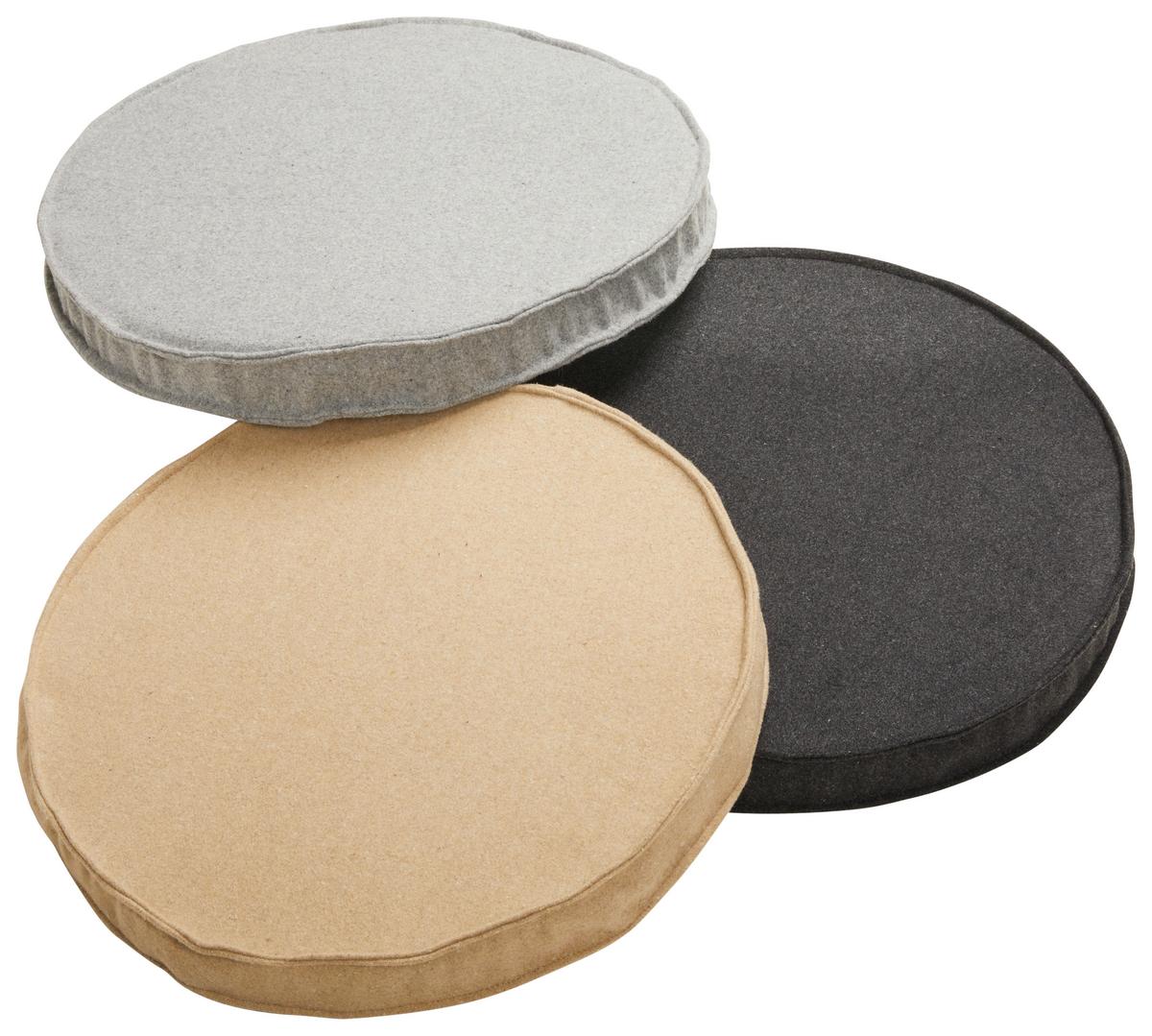 Sitzkissen Stockholm - Grau, MODERN, Textil (40/4cm) - Luca Bessoni