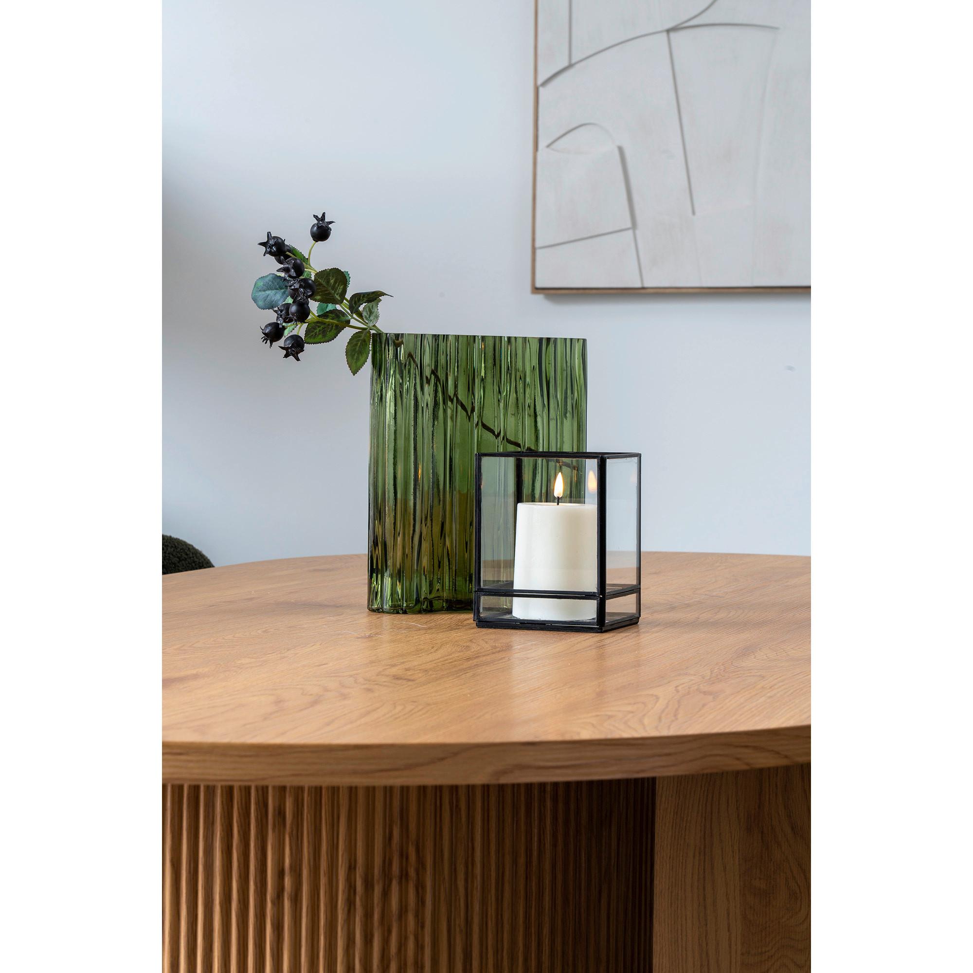 VASE Grün B: 21,5 cm - Grün, Design, Glas (21.5/26.5/12cm)