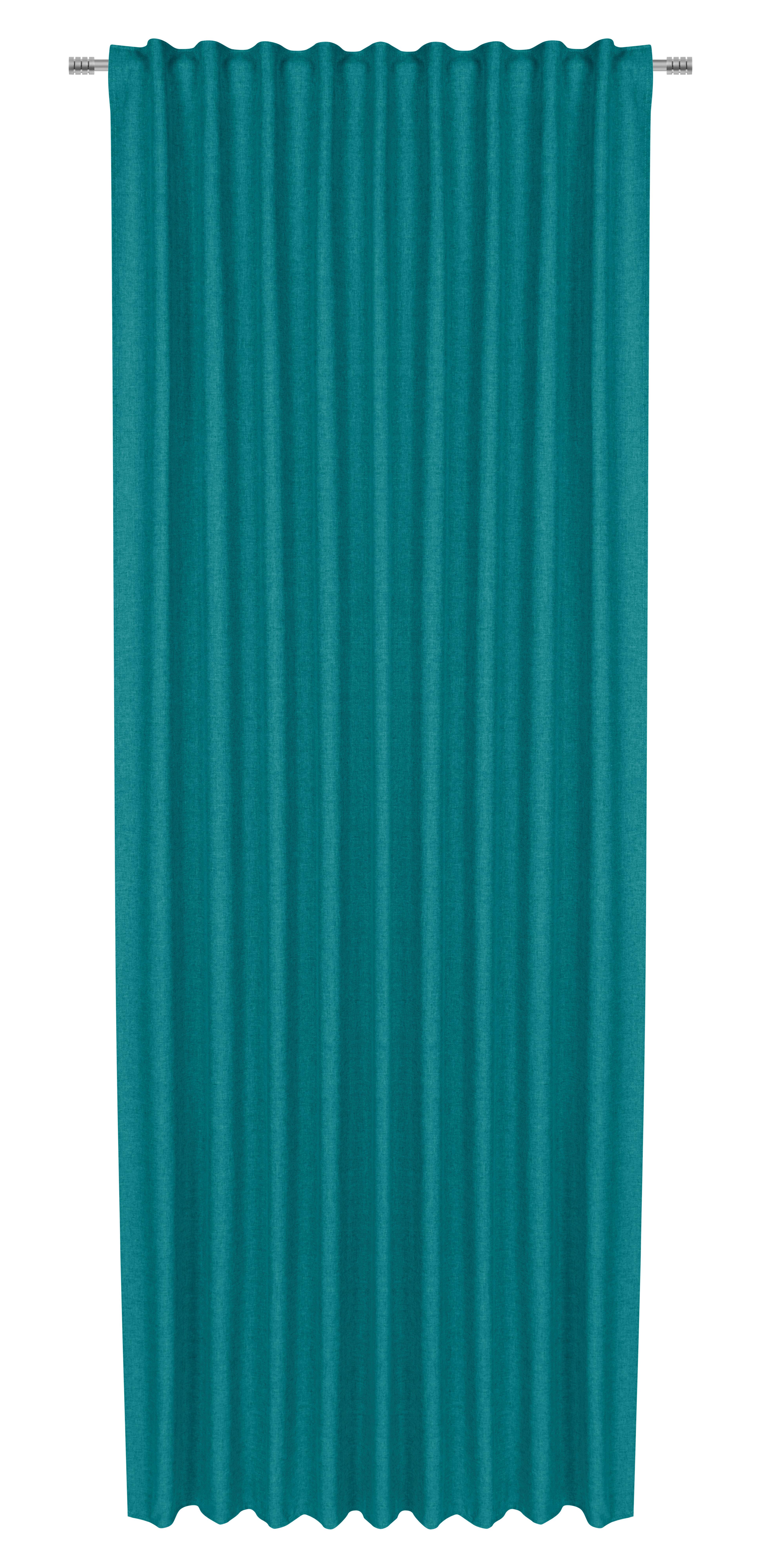 HOTOVÝ ZÁVES ULRICH -EXT- -TOP- - svetlomodrá, textil (135/245cm) - Modern Living