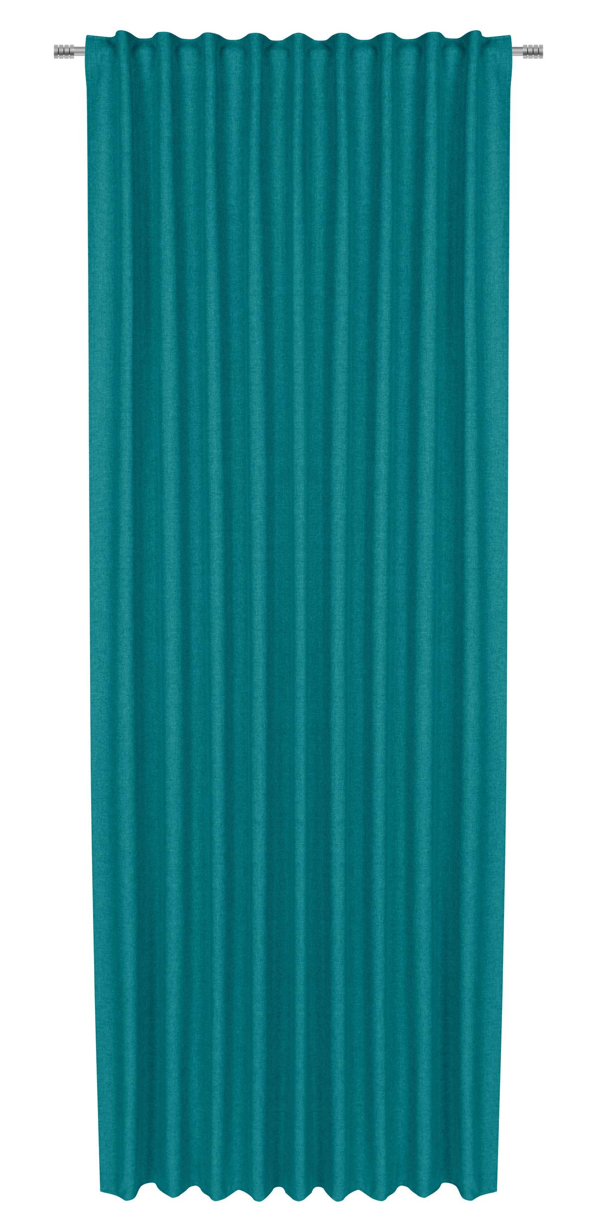 HOTOVÝ ZÁVES ULRICH -EXT- -TOP- - svetlomodrá, textil (135/245cm) - Modern Living