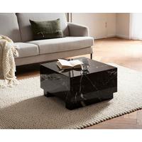 COUCHTISCH MONOBLOC WL6.851 - Schwarz Hochglanz, LIFESTYLE, Holzwerkstoff (60/60/35cm) - Livetastic