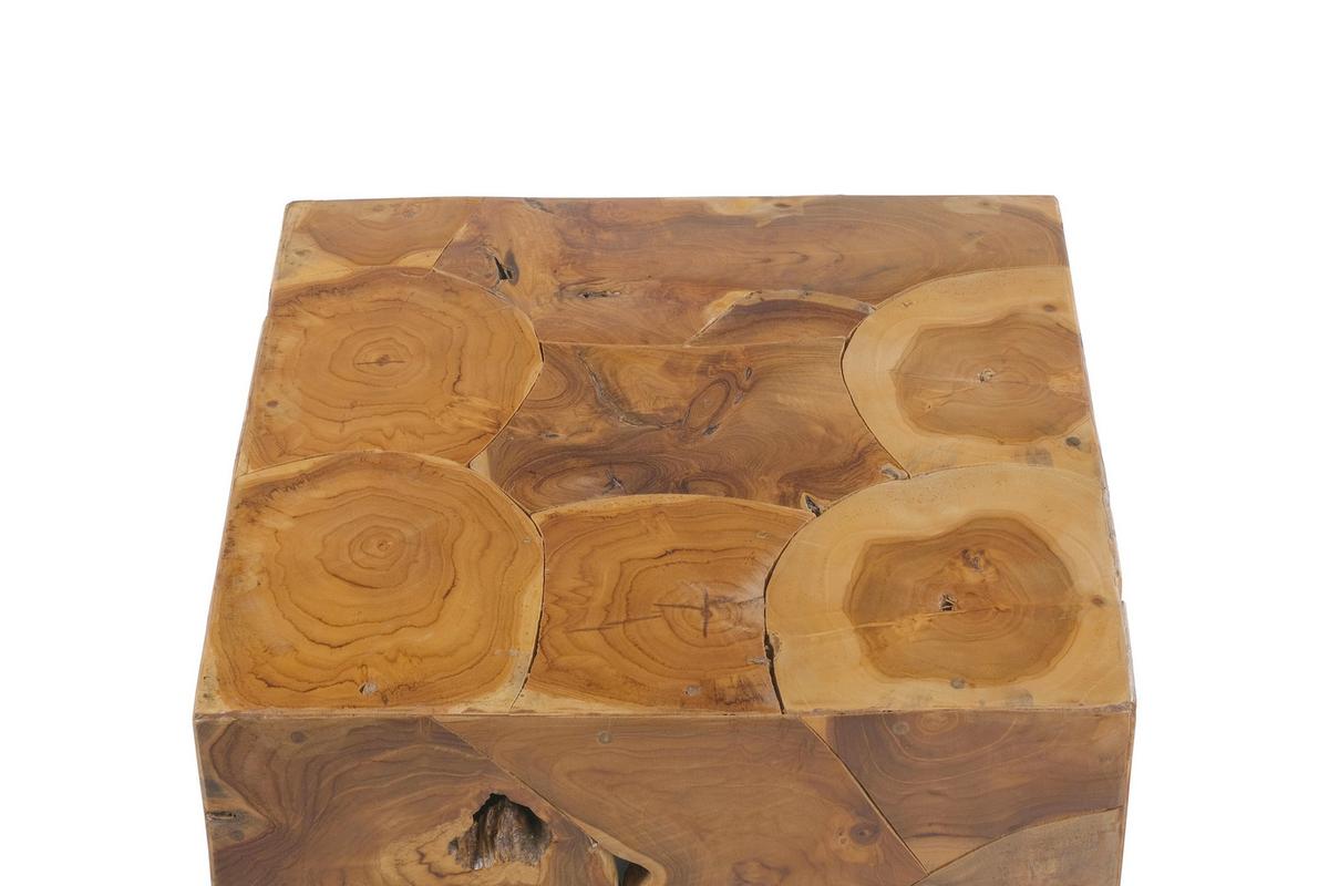 Beistelltisch aus Teakholz Radix, Natur - Klar, Natur, Holz (45/45/45cm) - Kayoom