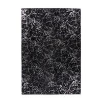 Teppich Bijou 225 Schwarz/Silberfarb., 120x170cm - Silberfarben/Schwarz, KONVENTIONELL, Textil (120/170cm)