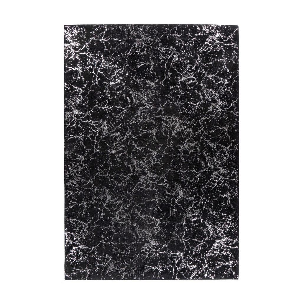Teppich Bijou 225 Schwarz/Silberfarben, 80x150cm