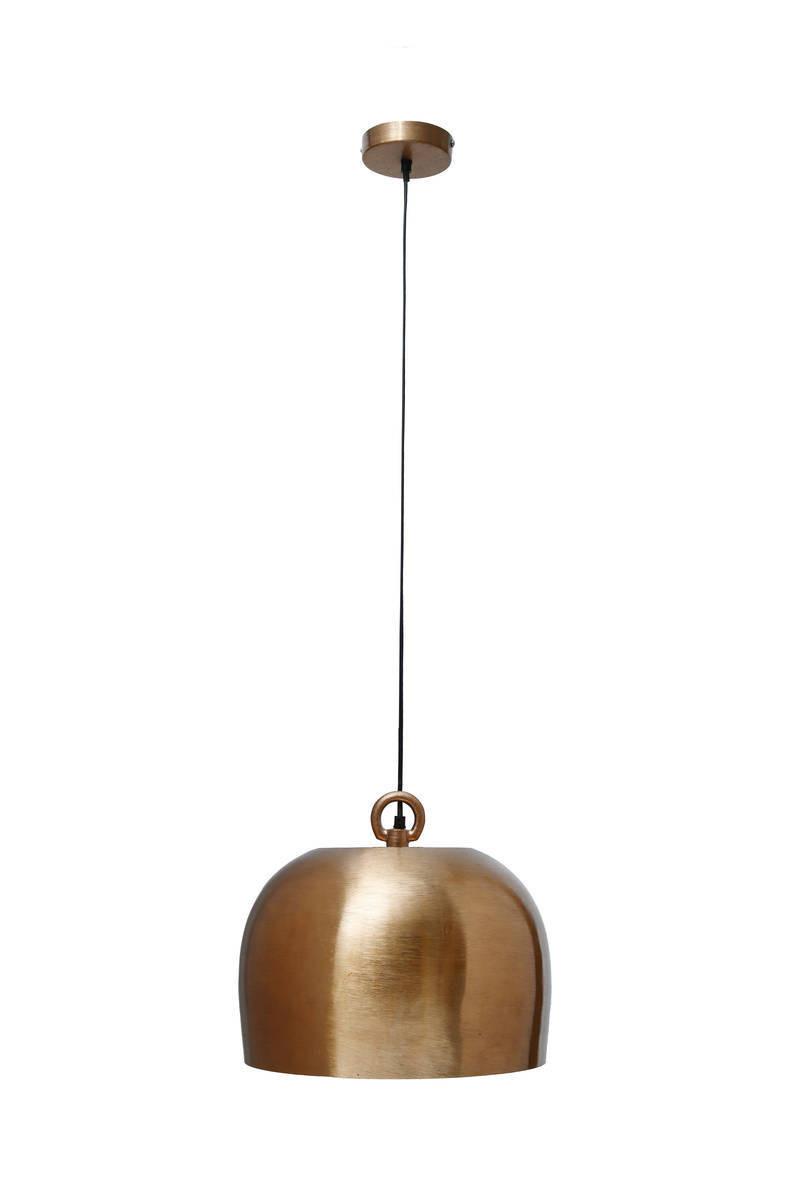 Hängeleuchte Art Deco H: 33 cm 1-Flammig - Kupferfarben, Trend, Metall (37/37/33cm) - Kayoom