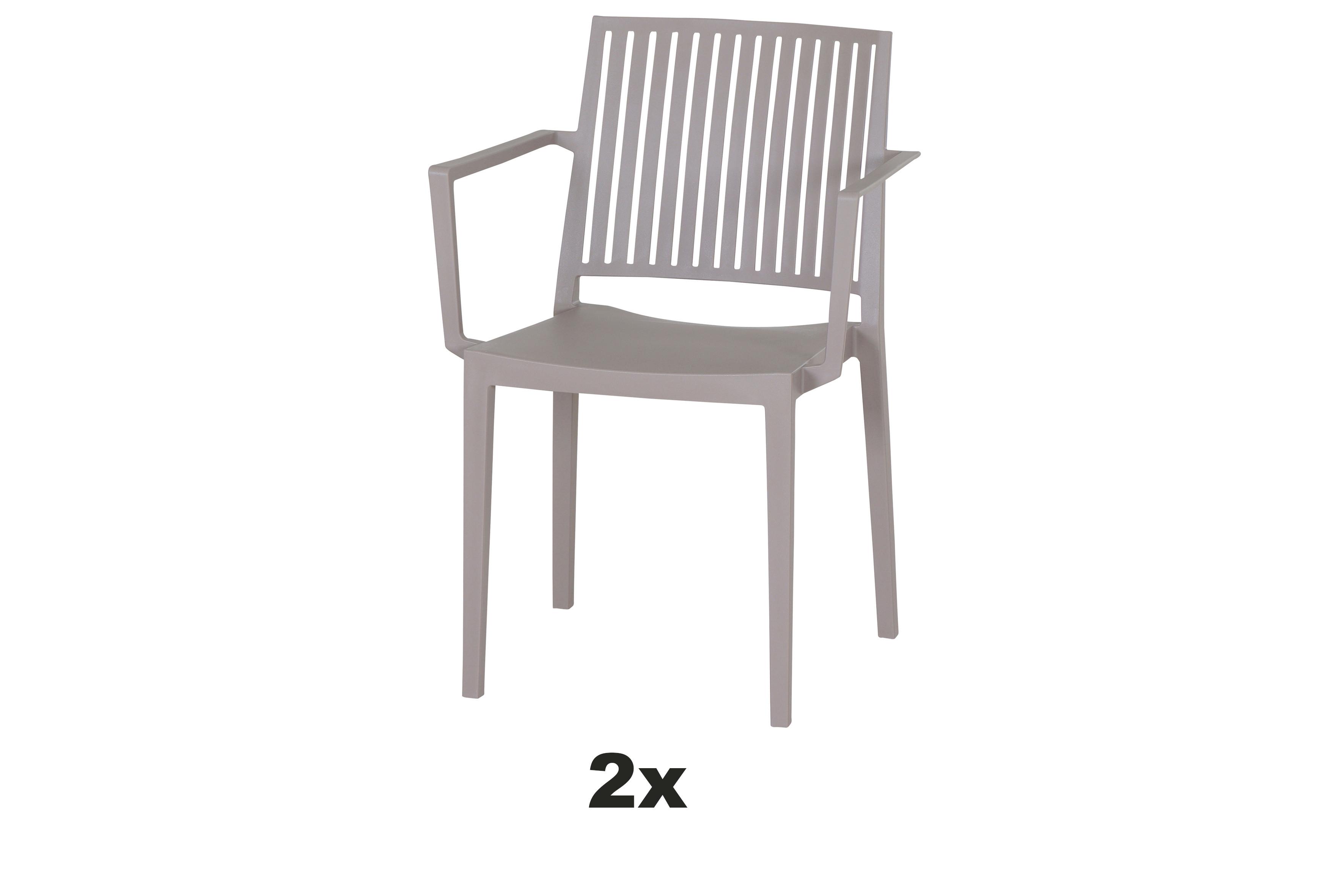 Stapelstuhl T20083 - Taupe, Basics, Kunststoff (57/80/56cm) - Siena Garden