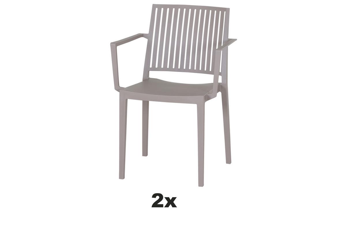 Stapelstuhl T20083 - Taupe, Basics, Kunststoff (57/80/56cm) - Siena Garden