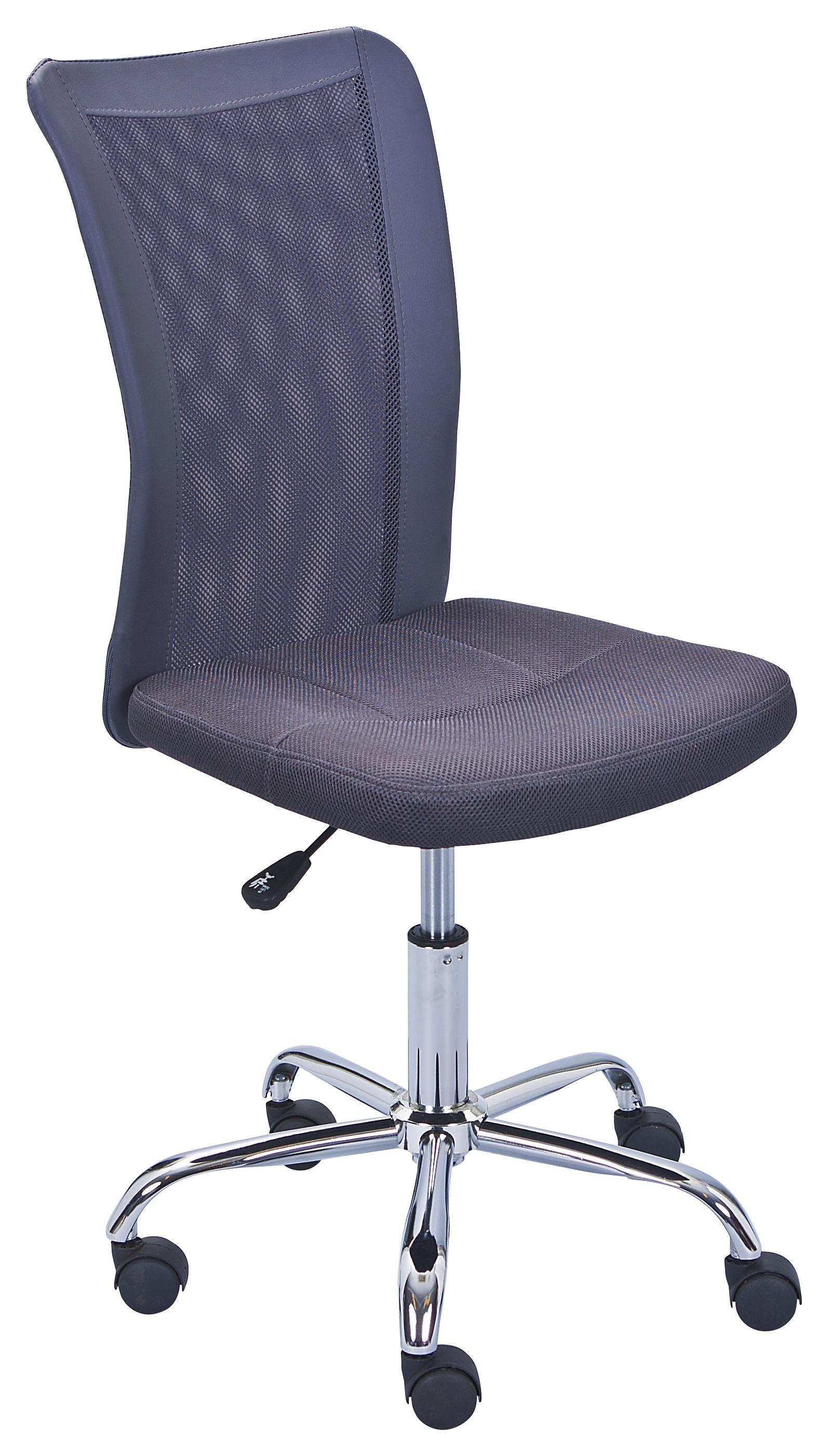 Jugenddrehstuhl Bonnie Grau - Chromfarben/Pink, Trend, Kunststoff/Textil (43/88-98/56cm) - Carryhome