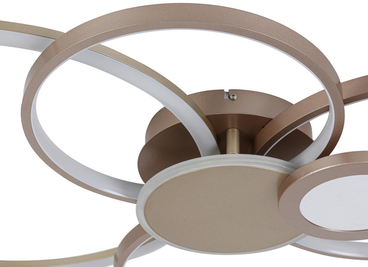 STROPNÍ LED SVÍTIDLO GENIAL - cappuccino/šampaňská, Moderní, kov/plast (80/64/9cm) - Mömax