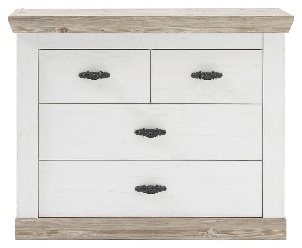 Kommode Florenz Hellbraun/Pinienfarben B:107cm - Hellbraun/Pinienfarben, Design, Holzwerkstoff (107/87/45cm) - MID.YOU