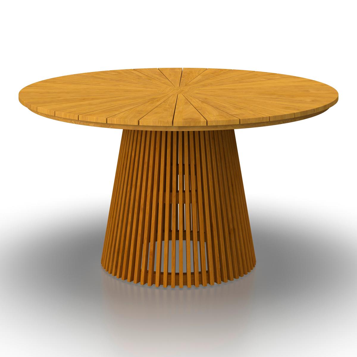 ZÁHRADNÝ STÔL SANJA - farba tíku, Modern, drevo (140/76cm) - Bessagi Garden