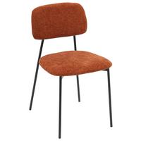 Židle Lara hnědá - černá/rezavá, Moderní, kov/textil (44/78,5/49cm) - Mömax