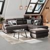 Ecksofa mit Schlaffunktion & Bettkasten Seaside Braun - Chromfarben/Braun, KONVENTIONELL, Textil (264/217cm) - MID.YOU