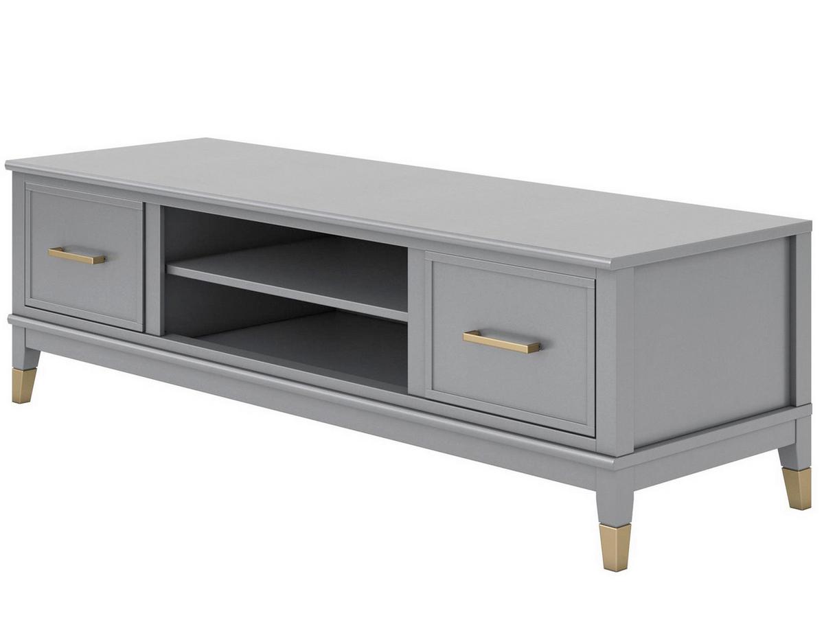 Lowboard Westerleigh Graphitfarben B: 152cm - Graphitfarben/Grau, Design, Holzwerkstoff/Metall (152/47/50cm) - MID.YOU