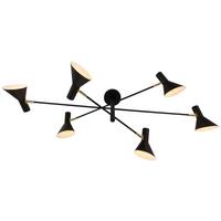 Deckenleuchte, E14 Sinn - Schwarz, KONVENTIONELL, Metall (123/83/40.5cm)