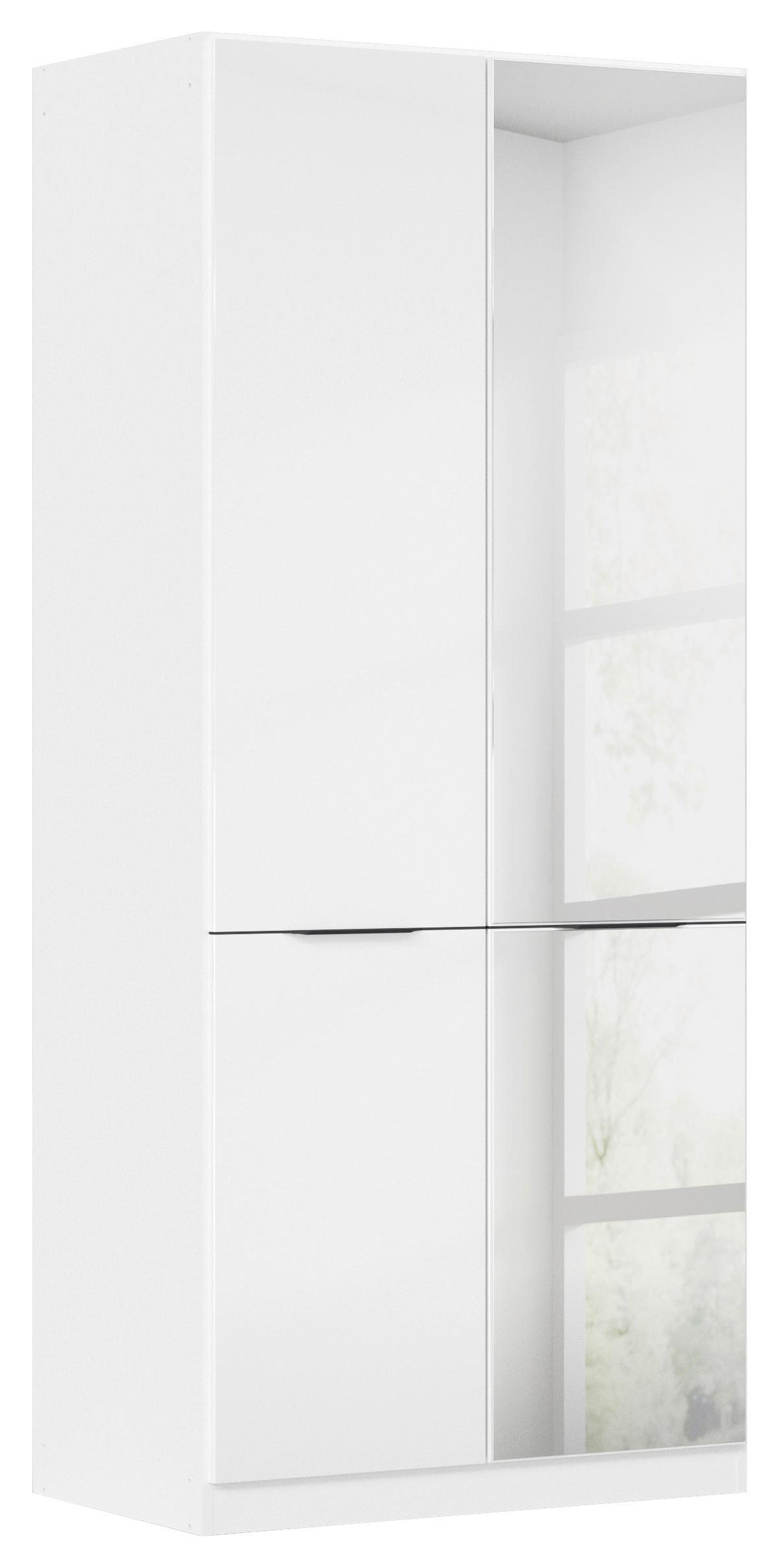 Kleiderschrank Max - Weiß Hochglanz/Weiß, KONVENTIONELL, Holzwerkstoff (91/210/54cm) - James Wood