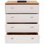 Komoda 4-you New Yuk06 - farby dubu/biela, Moderný, kompozitné drevo (74/85,4/44,5cm) Komoda 4-you New Yuk06 - farby dubu/biela, Moderný, kompozitné drevo (74/85,4/44,5cm)