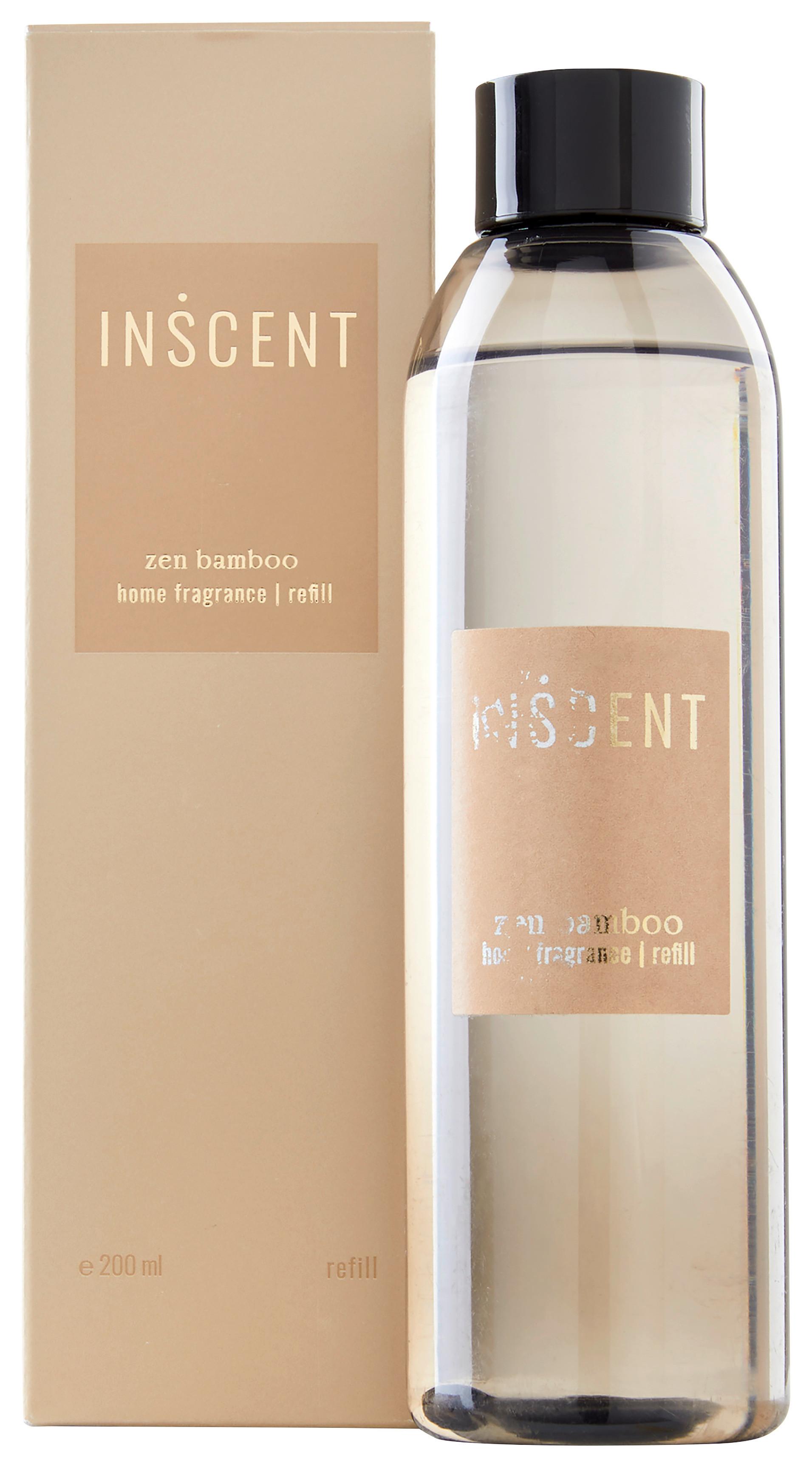 Náplň do izbovej vône Zen Bamboo, 200ml - číra/krémová, Design, plast (200ml) - Inscent