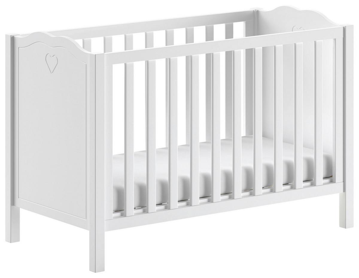 BABYZIMMER Amori Weiß 4-teilig - Weiß, MODERN, Holz/Holzwerkstoff - Vipack