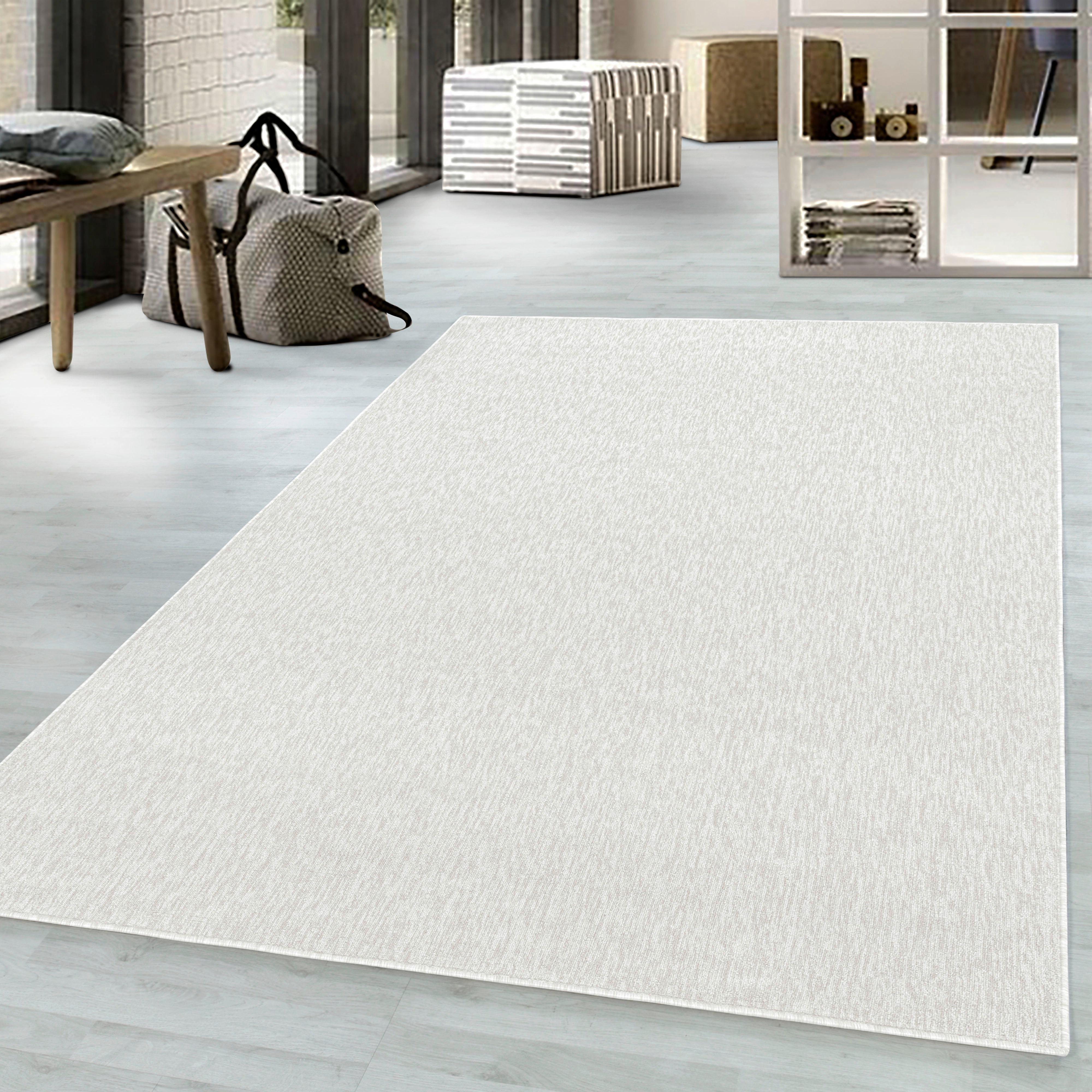 Flachwebteppich in Creme für Hausstauballergiker