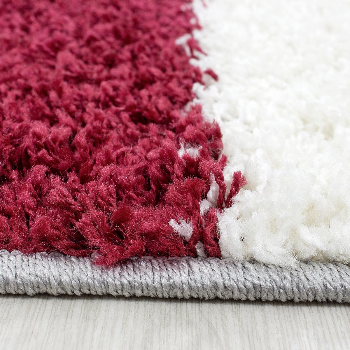 Hochflor Teppich Rot Life 80x150 cm - Rot, KONVENTIONELL, Textil (80/150cm) - Novel