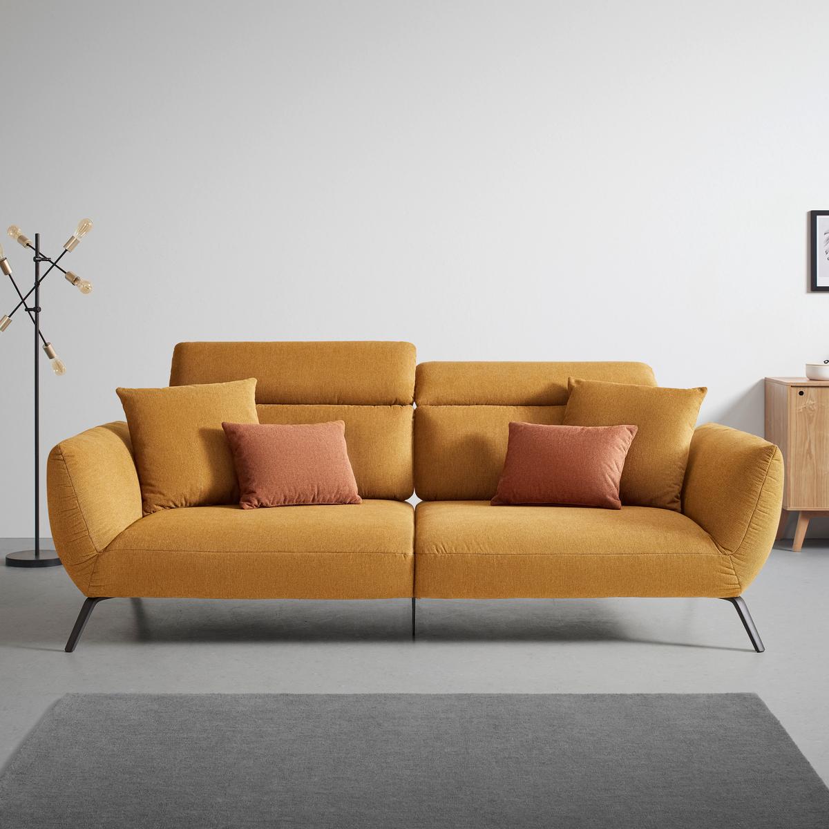 Veľká pohovka SEATTLE, žltá - žltá, Modern (260/87-107/132cm) - Premium Living