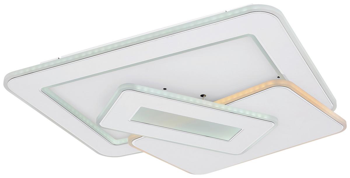 Led-deckenleuchte 48548sh - Weiß, Design, Kunststoff/Metall (49/48,5/6,8cm) - Globo