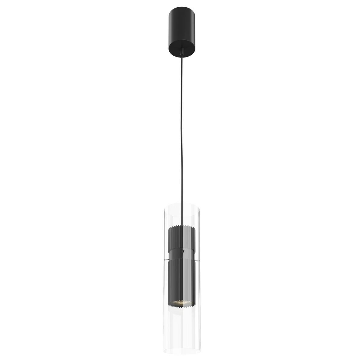 Pendelleuchte Dynamics - Transparent/Schwarz, Trend, Glas/Metall (8/32cm) - MAYTONI