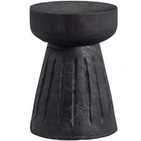 Hocker Borre Schwarz B: 28 cm - Schwarz, Design, Holz (28/40/28cm) - Livetastic