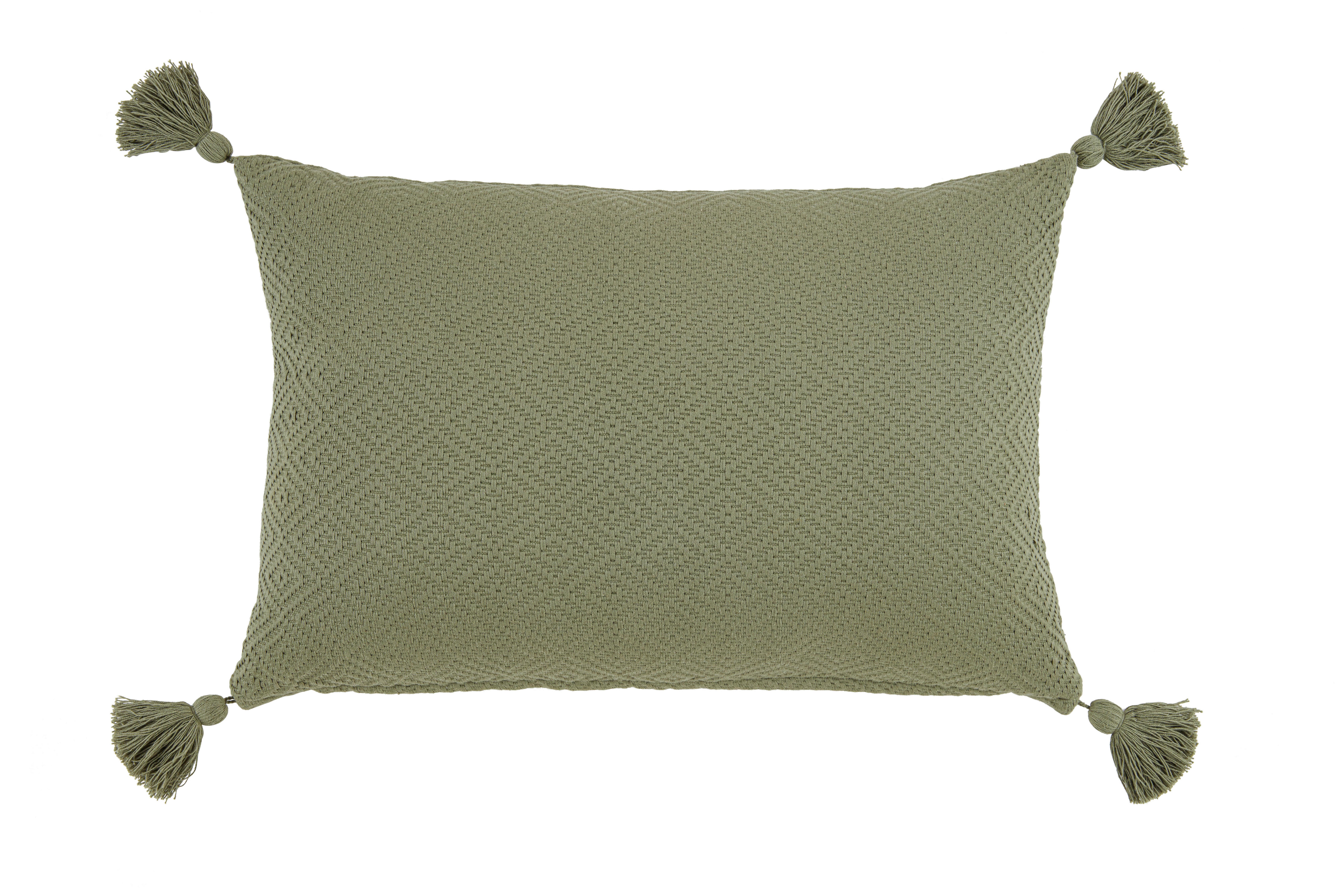 Dekorační Polštář Frieda, 40/60cm, Olivovězelená - olivově zelená, Moderní, textil (40/60cm) - Modern Living