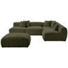 Ecksofa Bloom - Olivgrün, Trend, Textil (315/235cm) - Livetastic