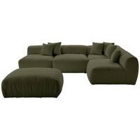 Ecksofa Bloom - Olivgrün, Trend, Textil (315/235cm) - Livetastic