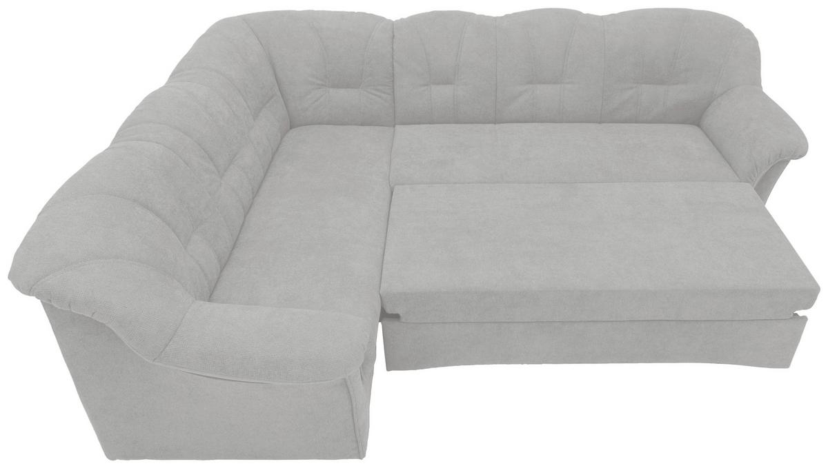 Ecksofa Mit Schlaffunktion Papenburg Hellgrau - Hellgrau/Schwarz, KONVENTIONELL, Textil (192/243cm) - MID.YOU