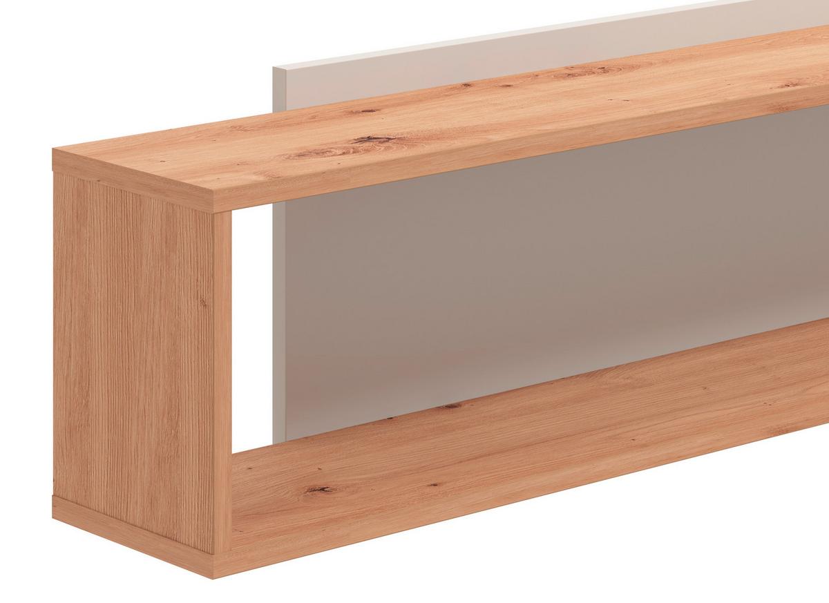 Falipolc Belfort Zp - tölgyfa, Modern, faalapú anyag (150,5/31,5/19,5cm)