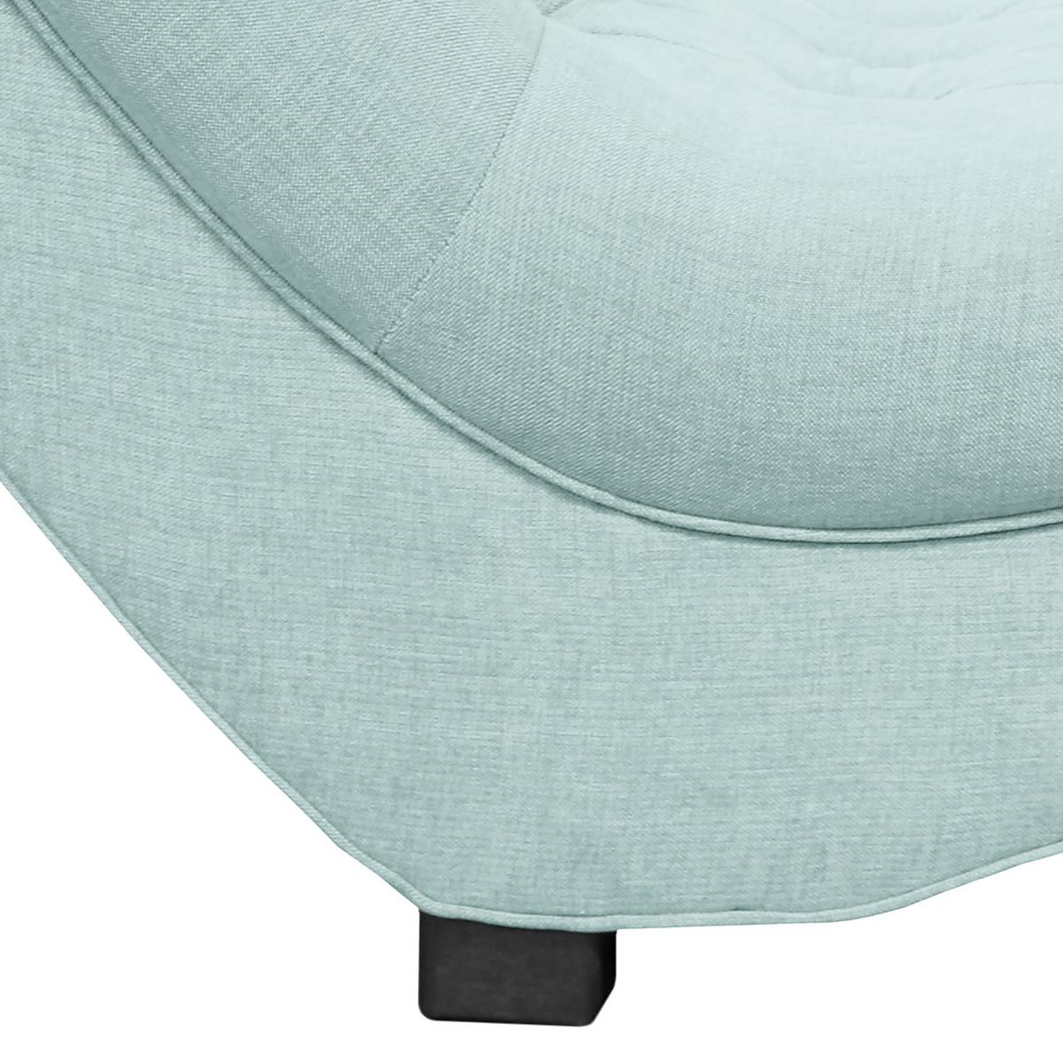 Relaxliege Sofia Pastellblau B: 67 cm - Pastellblau/Schwarz, Design, Textil (67/90/159cm) - P & B