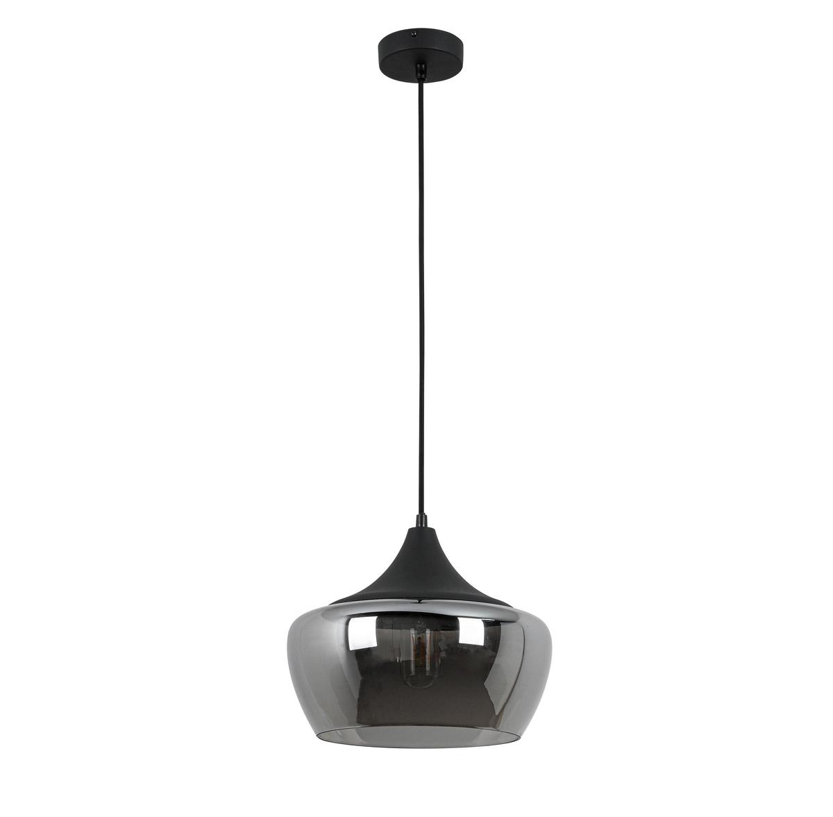 ZÁVESNÉ SVIETIDLO NOR - čierna/chrómová, Modern, kov/plast (30/120cm) - Mömax