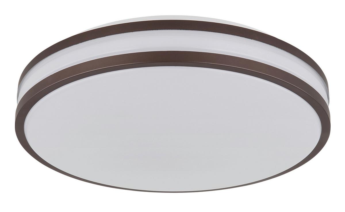 Led-deckenleuchte 41266-18 - Weiß/Cappuccino, KONVENTIONELL, Kunststoff/Metall (34/7cm) - Globo