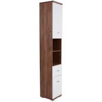 VYSOKÁ SKRINKA BARI - biela/farba duba, Konventionell, kompozitné drevo/plast (35,5/190/31,5cm)