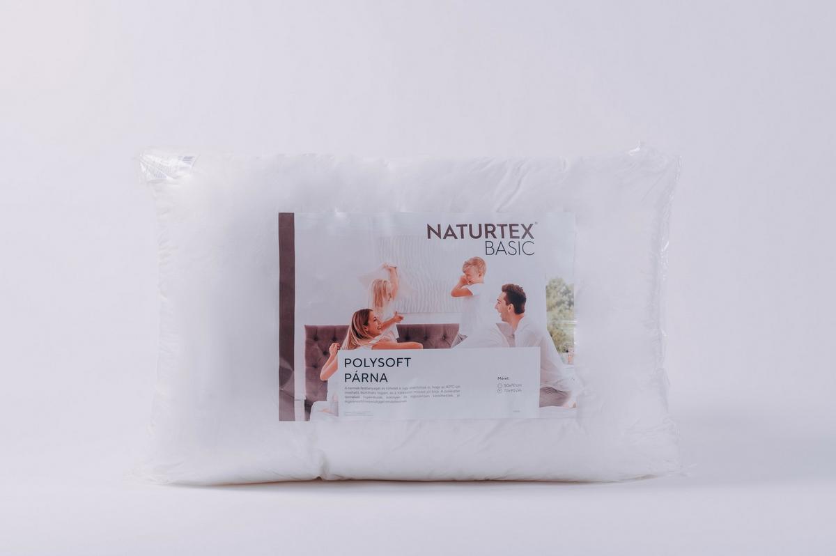 Párna Polysoft - fehér, Basics, textil - Naturtex