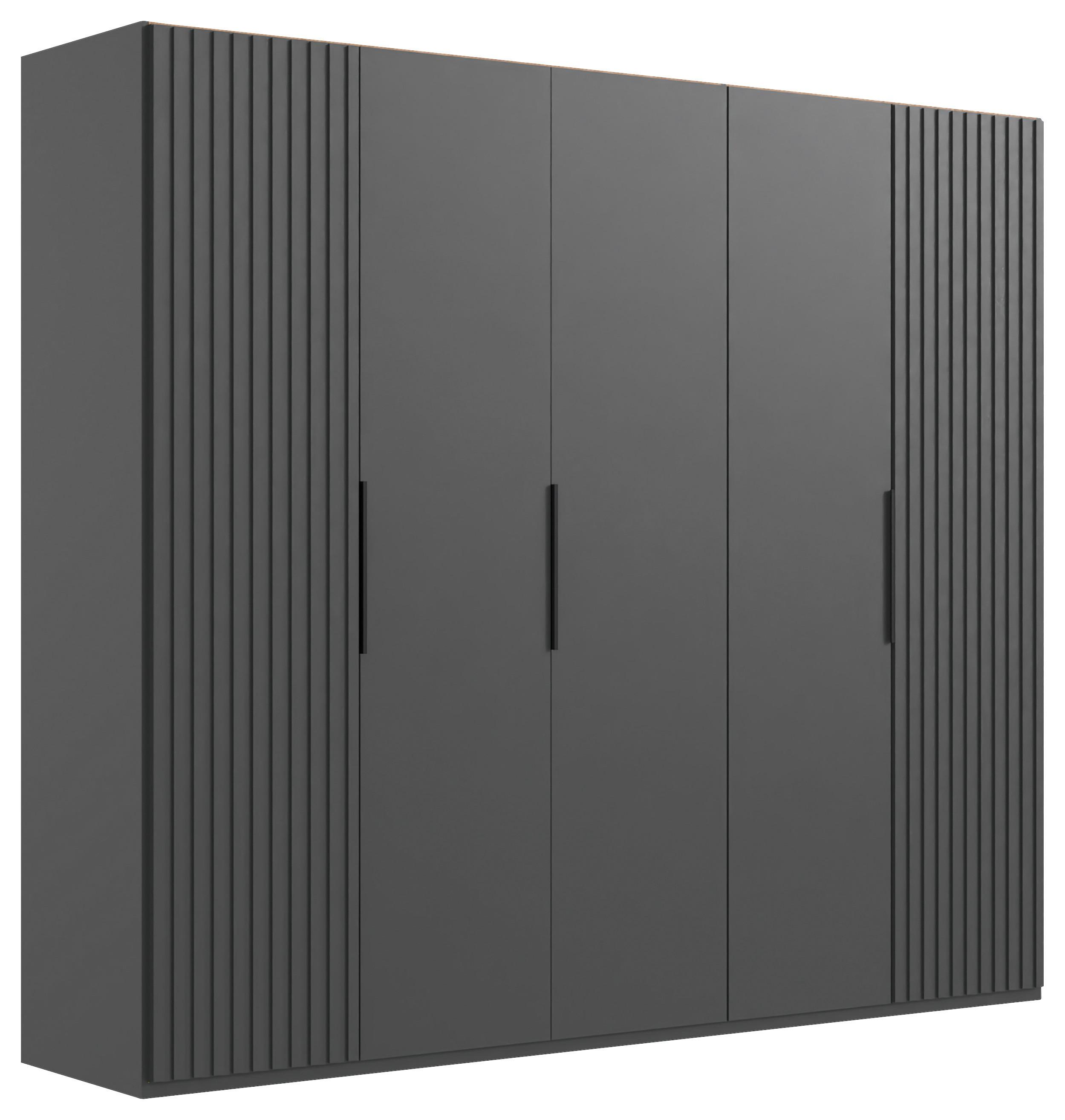 Drehtürenschrank Andorra Graphitfarben B: 250 cm - Graphitfarben, MODERN, Holzwerkstoff (250/216/58cm) - MID.YOU