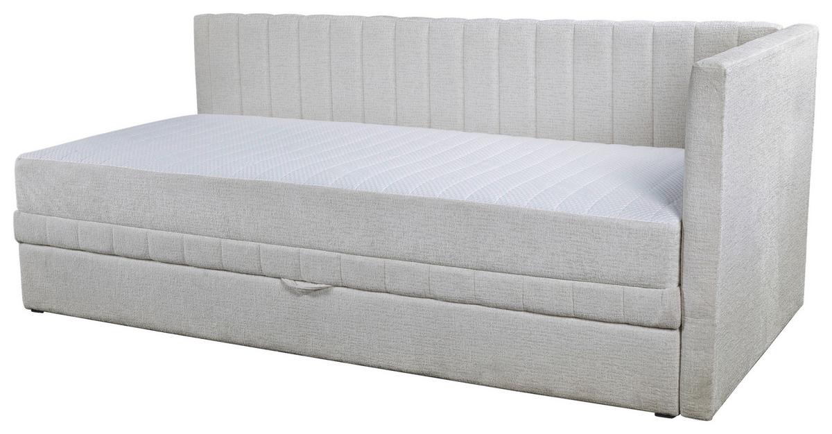 Schlafsofa Roma - Beige/Schwarz, Design, Textil (212/83/99cm) - MID.YOU