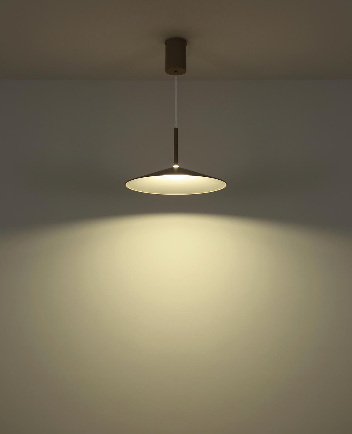 LED-HÄNGELEUCHTE Lampone - Sandfarben/Opal, Design, Kunststoff/Metall (47,5/150cm) - Globo