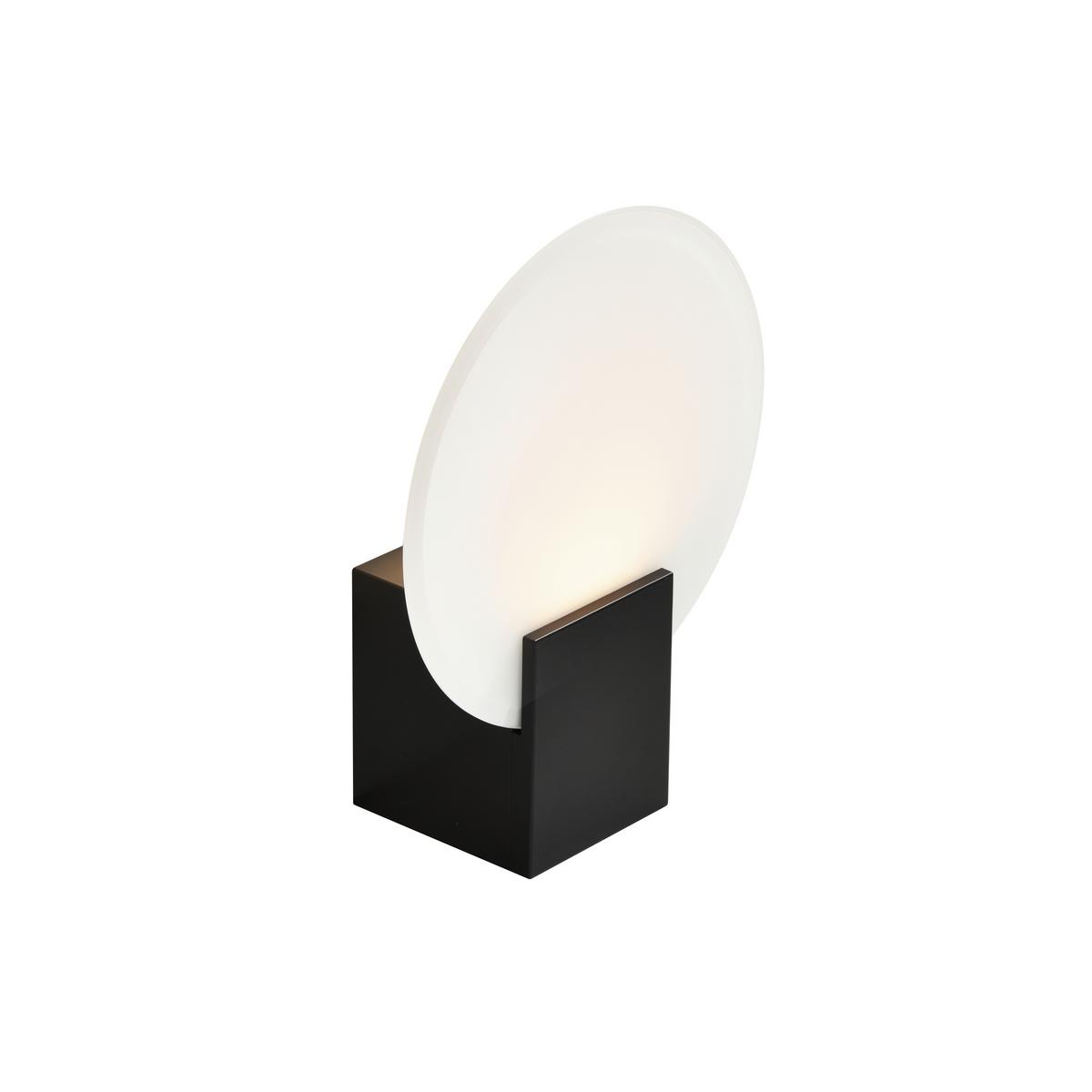 Wandleuchte Hester Schwarz D: 20 Cm - Schwarz, Design, Glas/Metall (20/25,5cm) - Nordlux