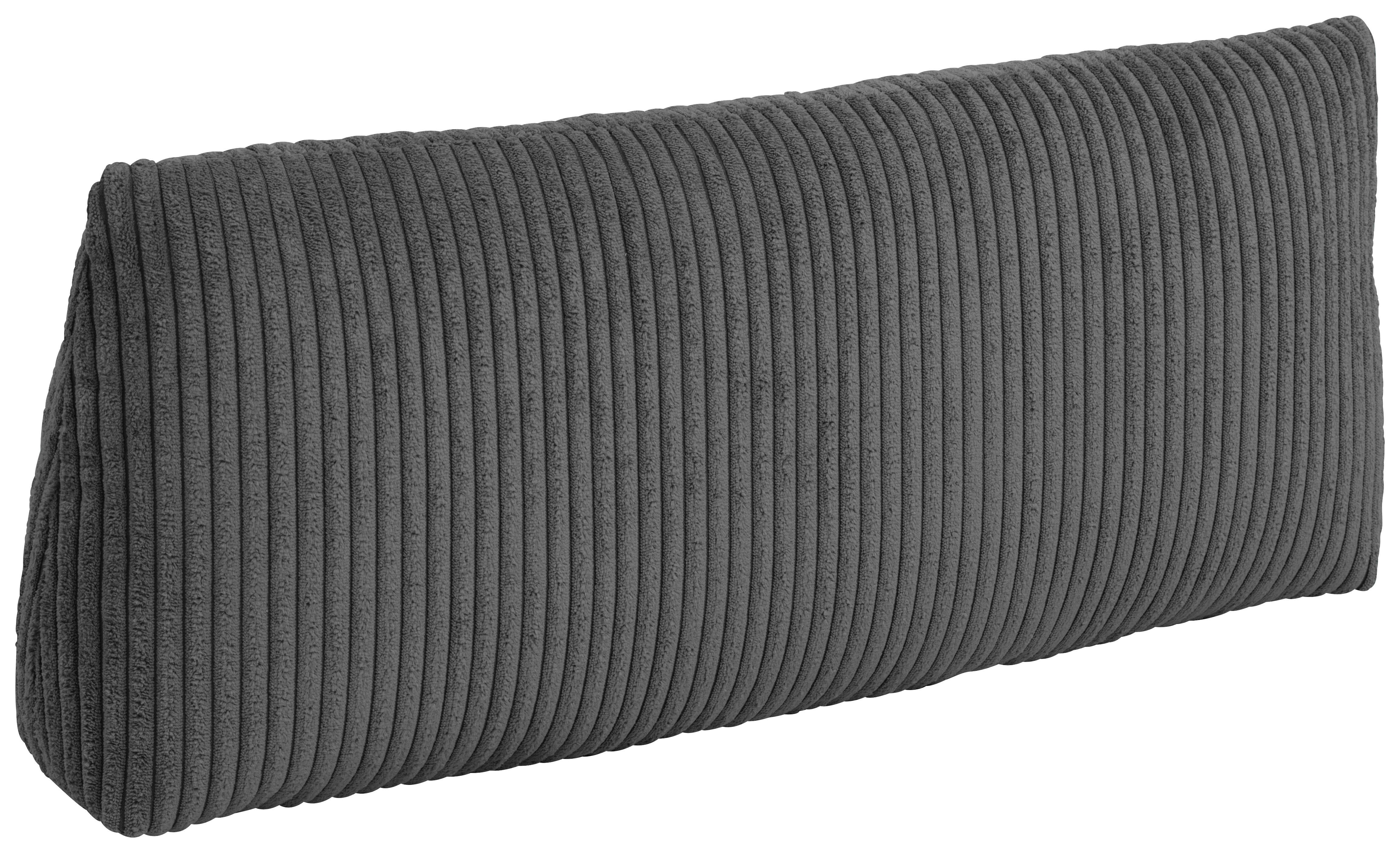Rückenkissen Lenata 60x25 cm Cord Grau - Grau, Design, Textil (60/25/12cm) - Max Winzer