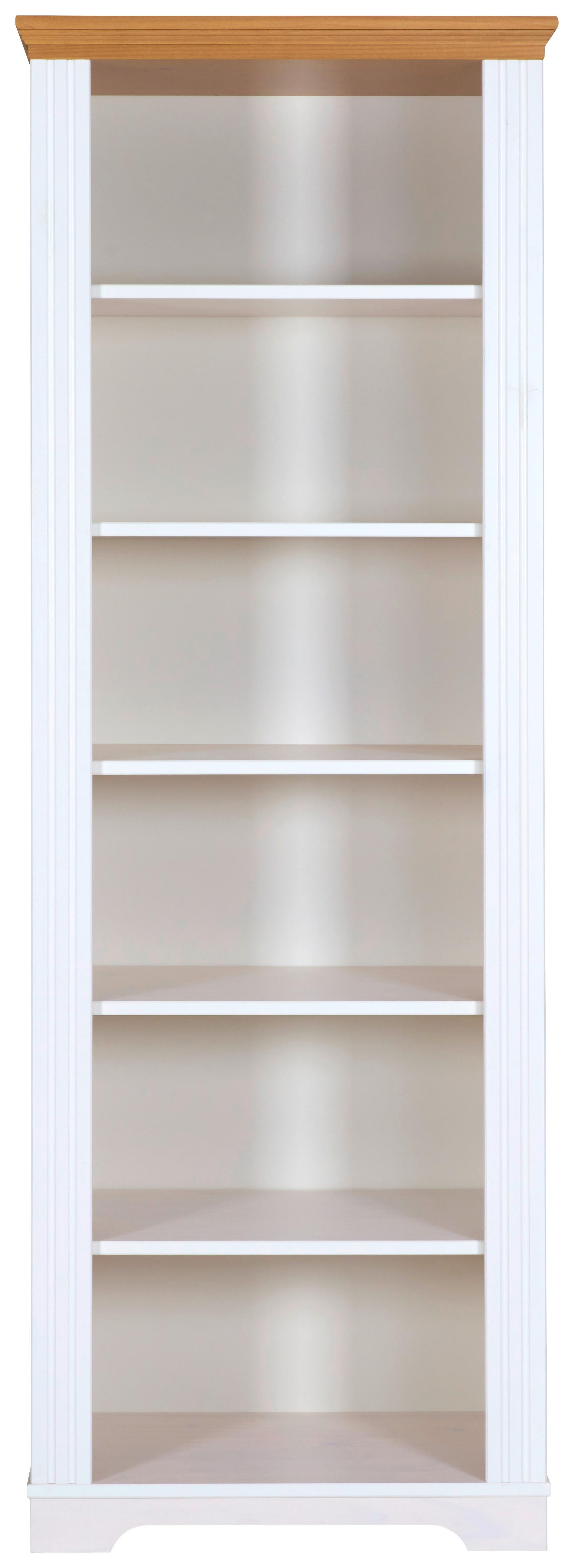 REGAL MALUNO - Eichefarben/Weiß, Design, Holz (68/193/41cm) - Livetastic