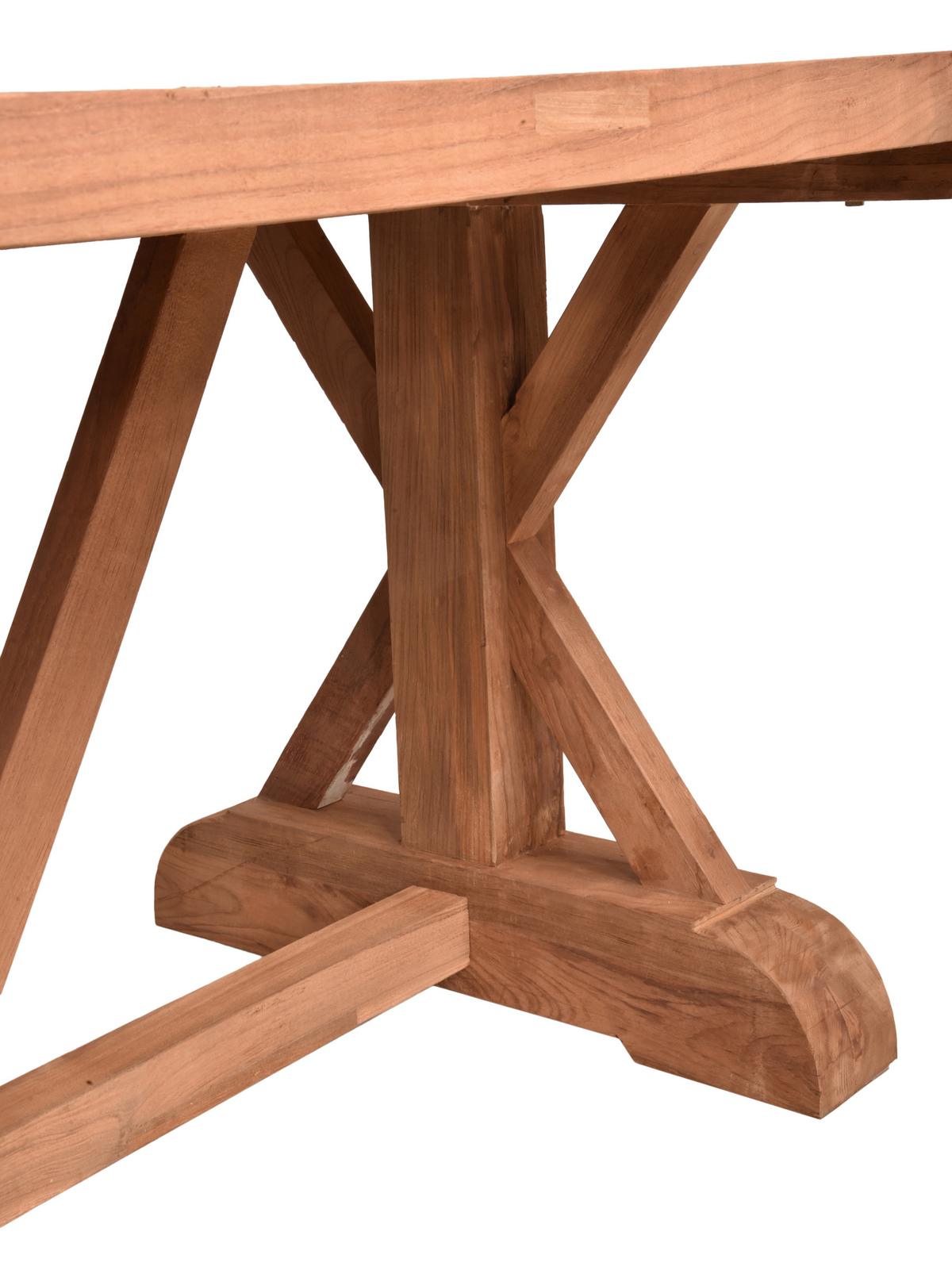 Gartentisch Kisar - Braun, Basics, Holz (220,5/100/75cm) - Gardenson