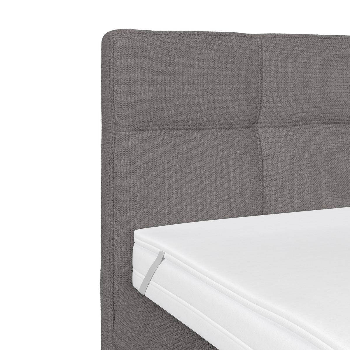 Polsterbett Zeni 140 - Anthrazit/Schwarz, KONVENTIONELL, Holz/Textil (140/200cm)