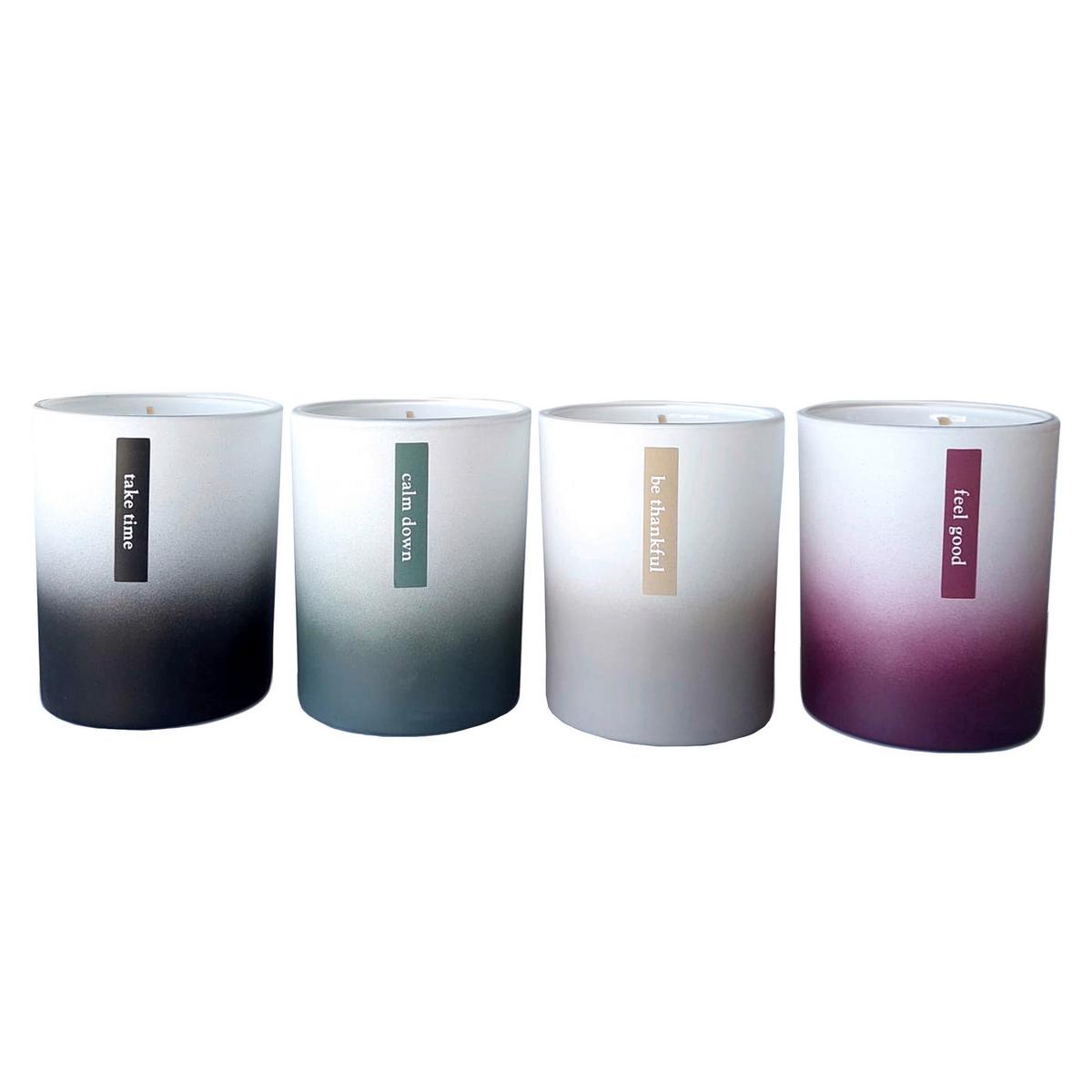 VONNÁ SVÍČKA ZOEY - bílá/bordeaux, Moderní, sklo (8/9,5cm) - Mömax